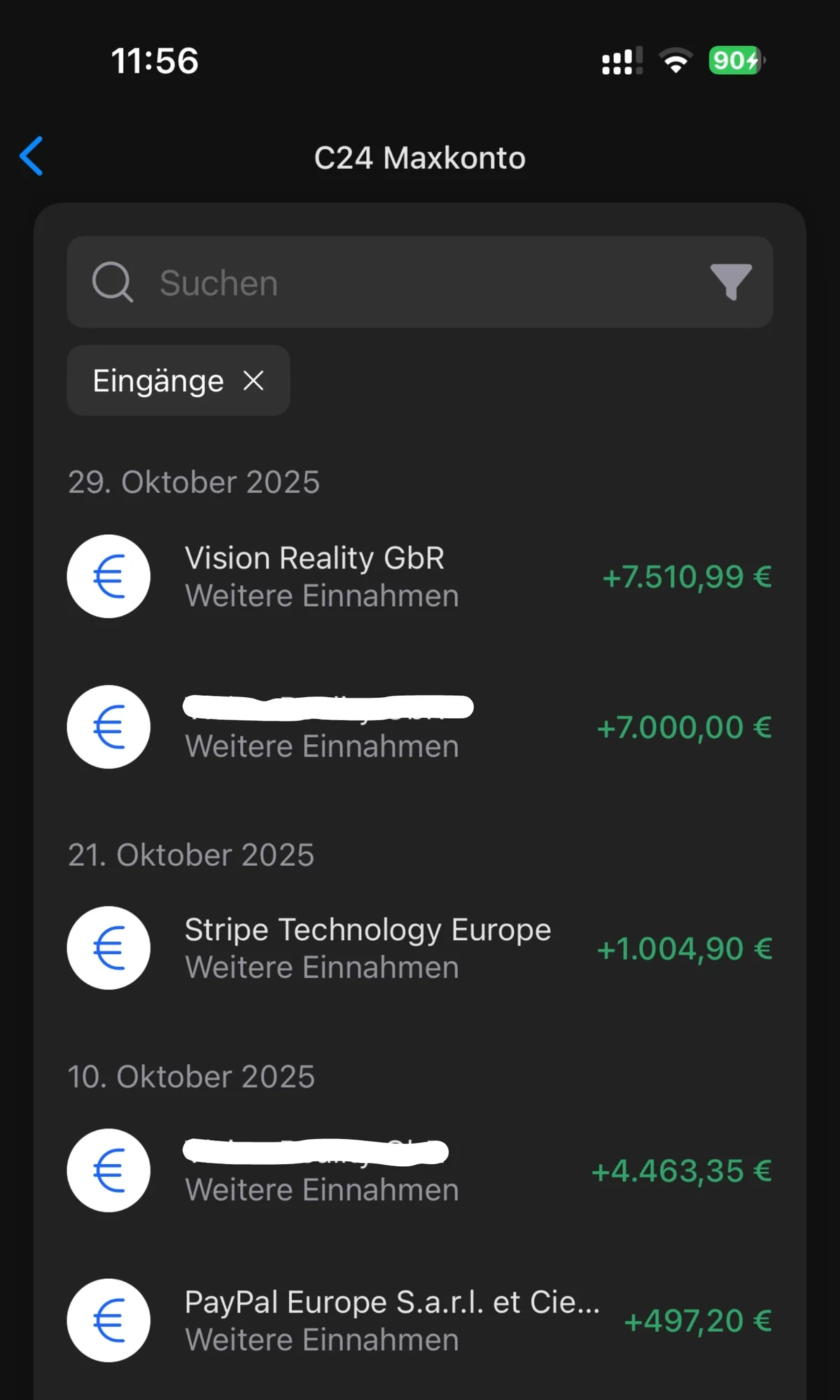 Über 20.000 € im Monat