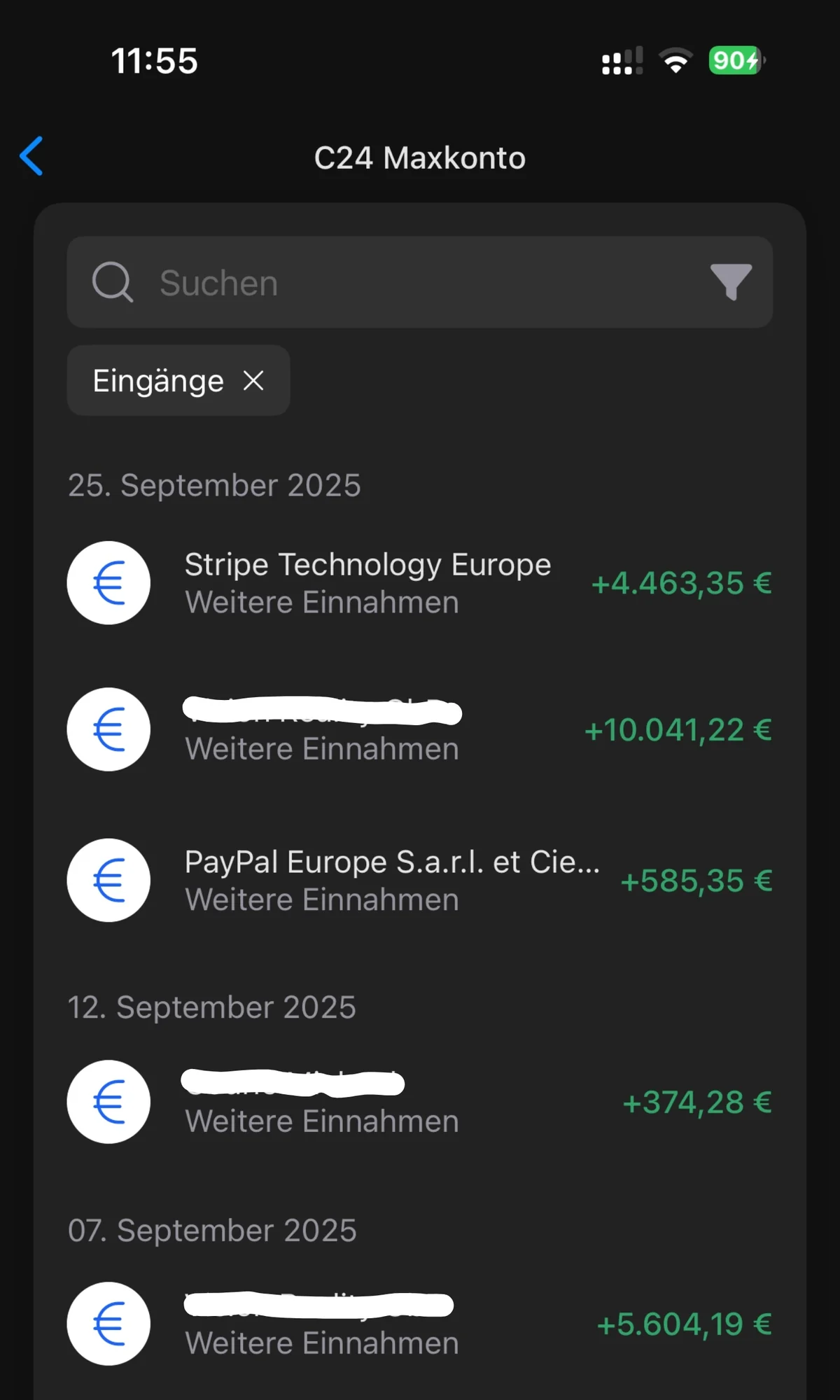 Über 20.000 € im Monat