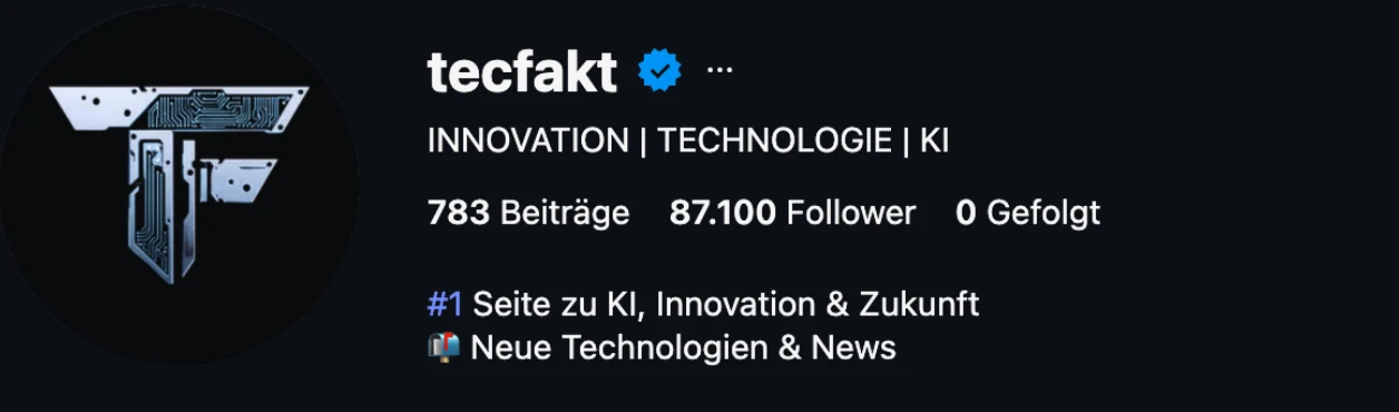 Instagram-Profil @tecfakt